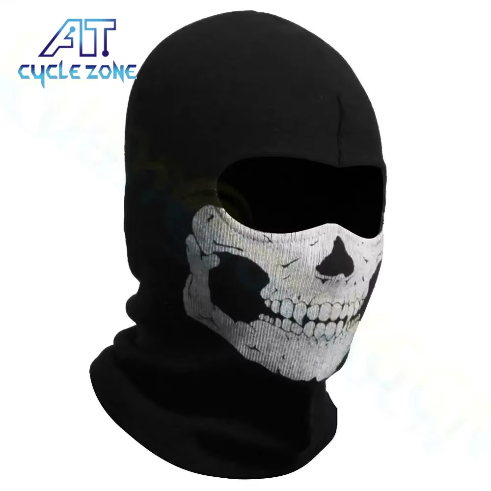 Cloth Face Mask Washable - Motosiklet Balaclava Tam Yüz Maskesi Kafatası