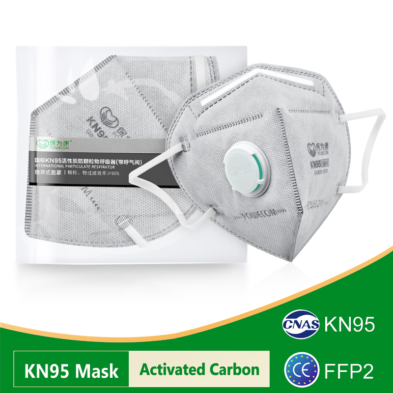 Kn95 Respirator Mask - POWECOM KN95 Maskeleri Aktif Karbonlu KN95
