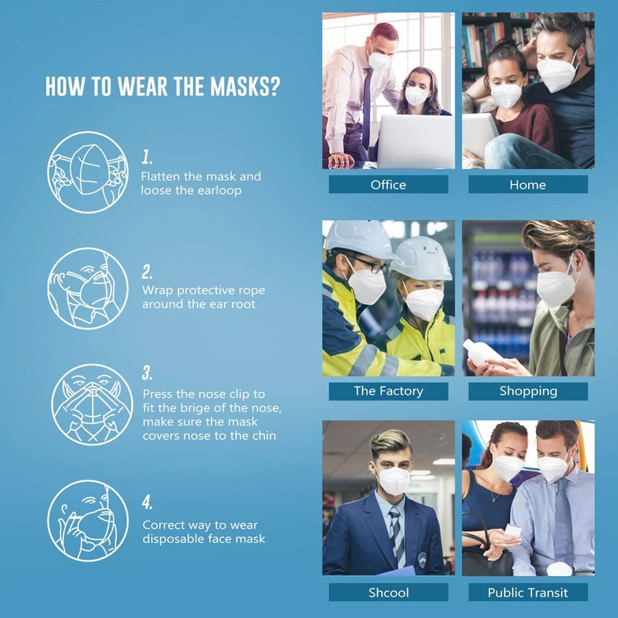 10-200 adet FPP2 Siyah KN95 CE - Disposable Surgical Mask incelemesi ve fiyatı