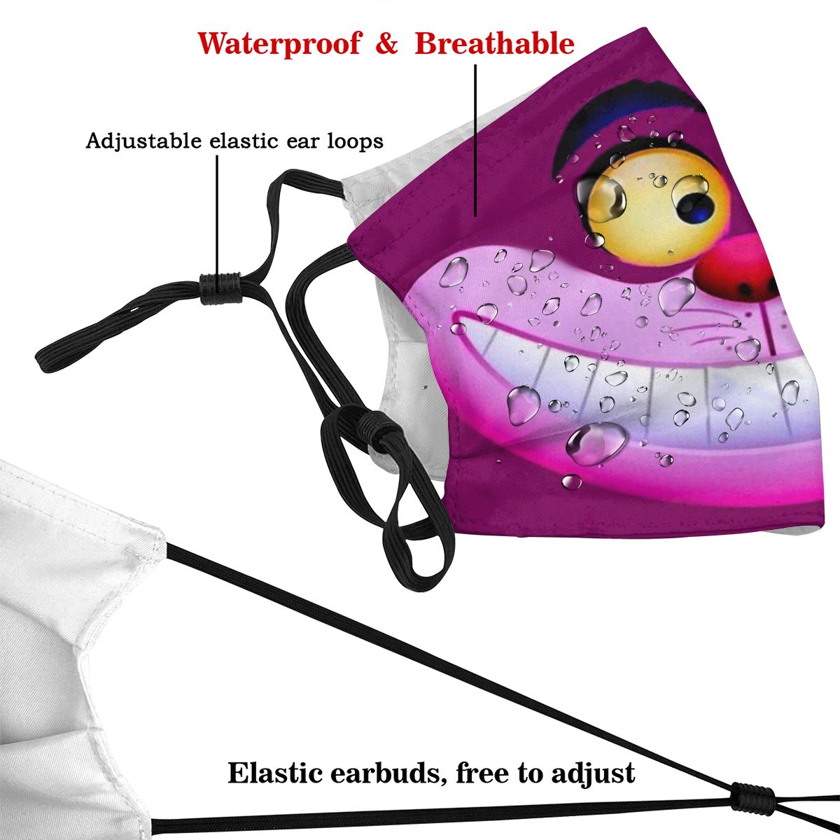 Gülümseyen ağız yüz maskesi Ch - Cloth Face Mask Washable incelemesi ve fiyatı